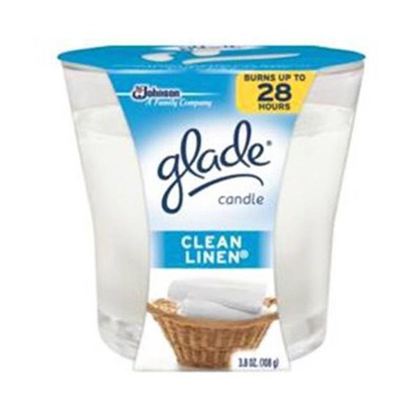 Glade Glade 75380 3.8 oz. Glade; Clean Linen Scented Wax Candle 751752